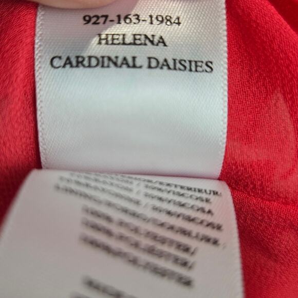 Rails Helena Cardinal Dress Daisy Floral Pink White Short Sleeve Button Front XS - Picture 6 of 9